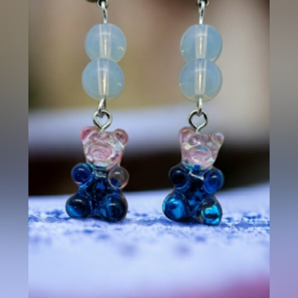 Opalite w/ Gummy Bear Earrings